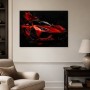 Roter Sportwagen als Acrylbild oder Canvas Print