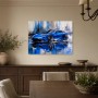 Sportlicher blauer Wagen als Modernes Wandbild oder Kunstdruck