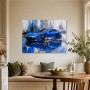 Sportlicher blauer Wagen als Modernes Wandbild oder Kunstdruck