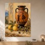 Mediterrane Stillleben Kunstwerk oder Kunstdruck mit antiker Vase