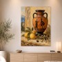 Mediterrane Stillleben Kunstwerk oder Kunstdruck mit antiker Vase
