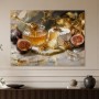 Stillleben mit Feigen und Honig als Kunstwerk oder Fine Art Print