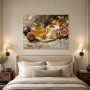 Stillleben mit Feigen und Honig als Kunstwerk oder Fine Art Print