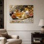 Stillleben mit Feigen und Honig als Kunstwerk oder Fine Art Print