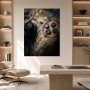 Abstraktes Wandbild oder Gallery Print mit dunkler Geometrie