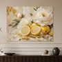 Zitronen und Blüten als Wandbild oder Kunstdruck
