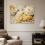 Zitronen und Blüten als Wandbild oder Kunstdruck