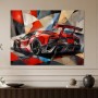 Roter Supersportwagen als Fine Art Print und Modernes Wandbild