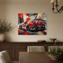 Roter Supersportwagen als Fine Art Print und Modernes Wandbild