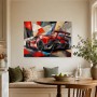 Roter Supersportwagen als Fine Art Print und Modernes Wandbild