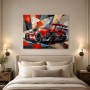 Roter Supersportwagen als Fine Art Print und Modernes Wandbild