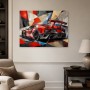 Roter Supersportwagen als Fine Art Print und Modernes Wandbild