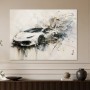 Sportwagen in Bewegung als Kunstwerk oder Modernes Wandbild