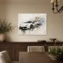 Sportwagen in Bewegung als Kunstwerk oder Modernes Wandbild