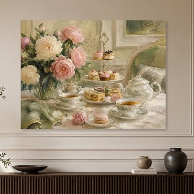 Elegantes Blumenstillleben als Kunstdruck oder Wandbild