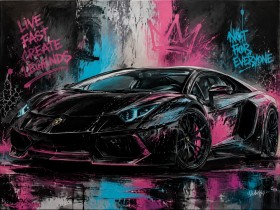 Exotischer Sportwagen als Modernes Wandbild oder Gallery Print Exotischer Sportwagen als Modernes Wandbild oder Gallery Print