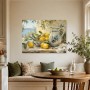 Mediterranes Stillleben mit Zitronen, Wandbild oder Kunstdruck