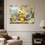 Mediterranes Stillleben mit Zitronen, Wandbild oder Kunstdruck