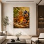 Stillleben mit Feigen und Honig, Kunstdruck oder Leinwandbild
