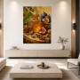 Stillleben mit Feigen und Honig, Kunstdruck oder Leinwandbild