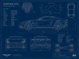 Aston Martin Vantage GT2 als Wandbild oder Kunstdruck
