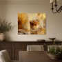 Goldener Drink auf Glas, Acrylbild oder Kunstdruck