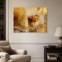 Goldener Drink auf Glas, Acrylbild oder Kunstdruck