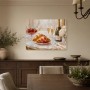 Elegantes Stillleben mit Champagner, Leinwand oder Kunstdruck