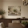 Elegante Tafel mit Kerzenlicht, Leinwand und Poster