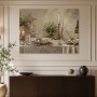 Elegante Tafel mit Kerzenlicht, Leinwand und Poster