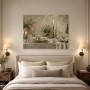 Elegante Tafel mit Kerzenlicht, Leinwand und Poster