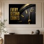 Golden Timepiece Poster oder Wandbild mit schwarzem Luxusakzent