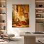 Mediterrane Cucina mit Leinwandbild und Kunstdruck