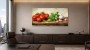 Stillleben mit Tomaten, Basilikum und Knoblauch als Kunstdruck oder Leinwand