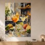 Zitronenfrische Cocktailkunst als Leinwand oder Poster