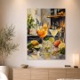 Zitronenfrische Cocktailkunst als Leinwand oder Poster