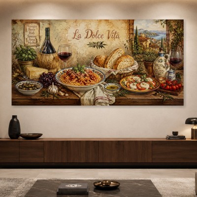 La Dolce Vita Stillleben als Leinwand oder Poster