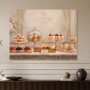 Französische Patisserie als Kunstdruck oder Wandbild für stilvolle Räume
