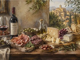 Mediterranes Stillleben als Kunstdruck oder Leinwand