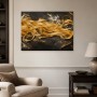Goldene Bänder auf dunklem Grund als Acrylbild oder Fine Art Print