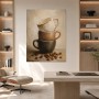 Stillleben mit Kaffeetassen als Kunstdruck und Poster