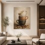 Stillleben mit Kaffeetassen als Kunstdruck und Poster