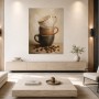 Stillleben mit Kaffeetassen als Kunstdruck und Poster