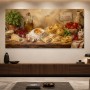 Italienisches Stillleben mit Pasta und Tomaten, Leinwand oder Kunstdruck