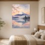 Fujiyama im Morgenlicht, Kunstwerk und Fine Art Print