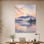 Fujiyama im Morgenlicht, Kunstwerk und Fine Art Print