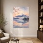 Fujiyama im Morgenlicht, Kunstwerk und Fine Art Print
