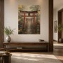 Torii-Pfad im Nebel, Modernes Wandbild oder Fine Art Print