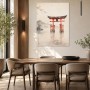 Japanische Torii am See, Leinwand und Kunstdruck