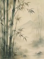 Bambus im Nebel als Wandbild oder Leinwand